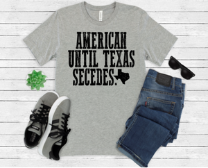 American til Texas Secedes