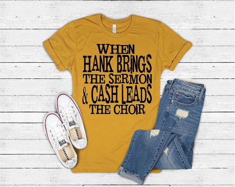 Hank leads sermon
