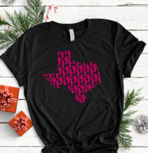Cactus Shape of TX (Blue or Pink)