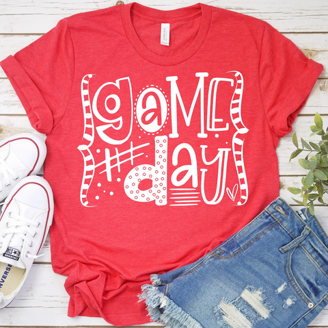 Game Day funky letters