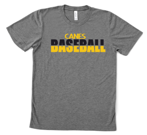 Canes Split Black and yellow